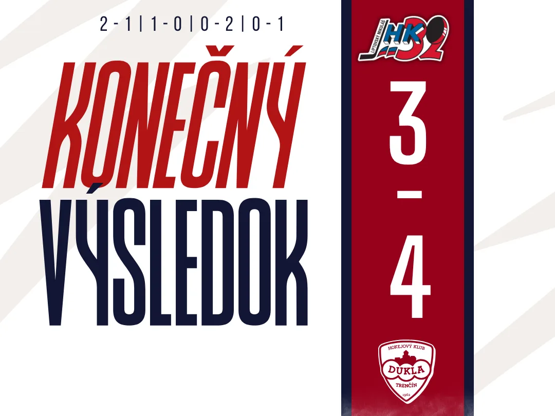 KONEČNÝ VÝSLEDOK 🏒