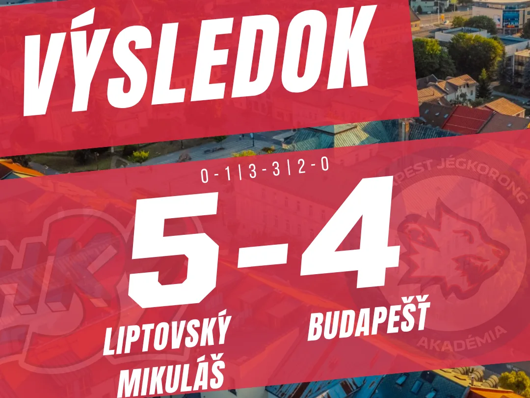 HK 32 Liptovský Mikuláš 5:4 Budapešť